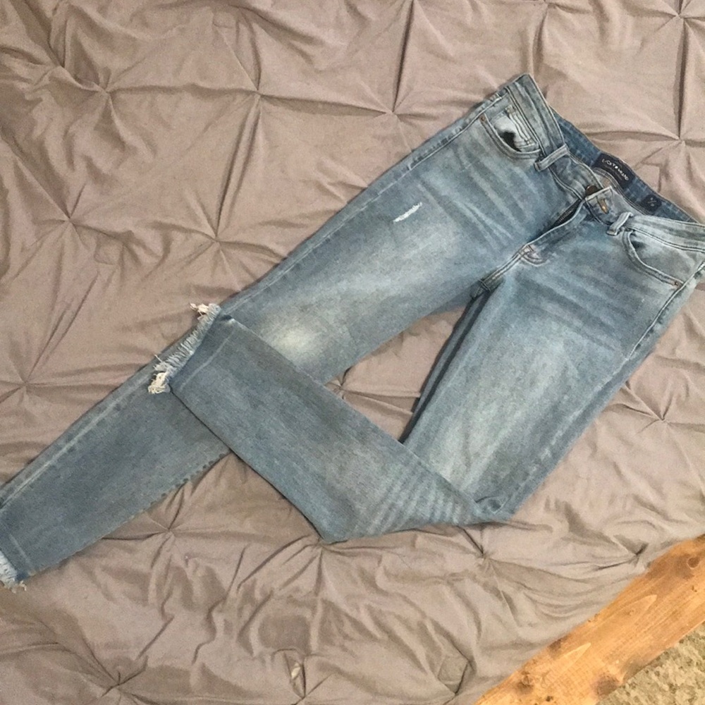 Lucky brand mid high waist skinny jeans